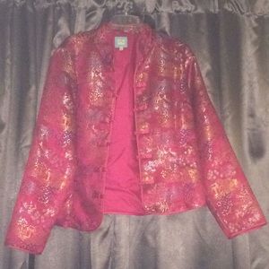 Asian inspired pink jacket
